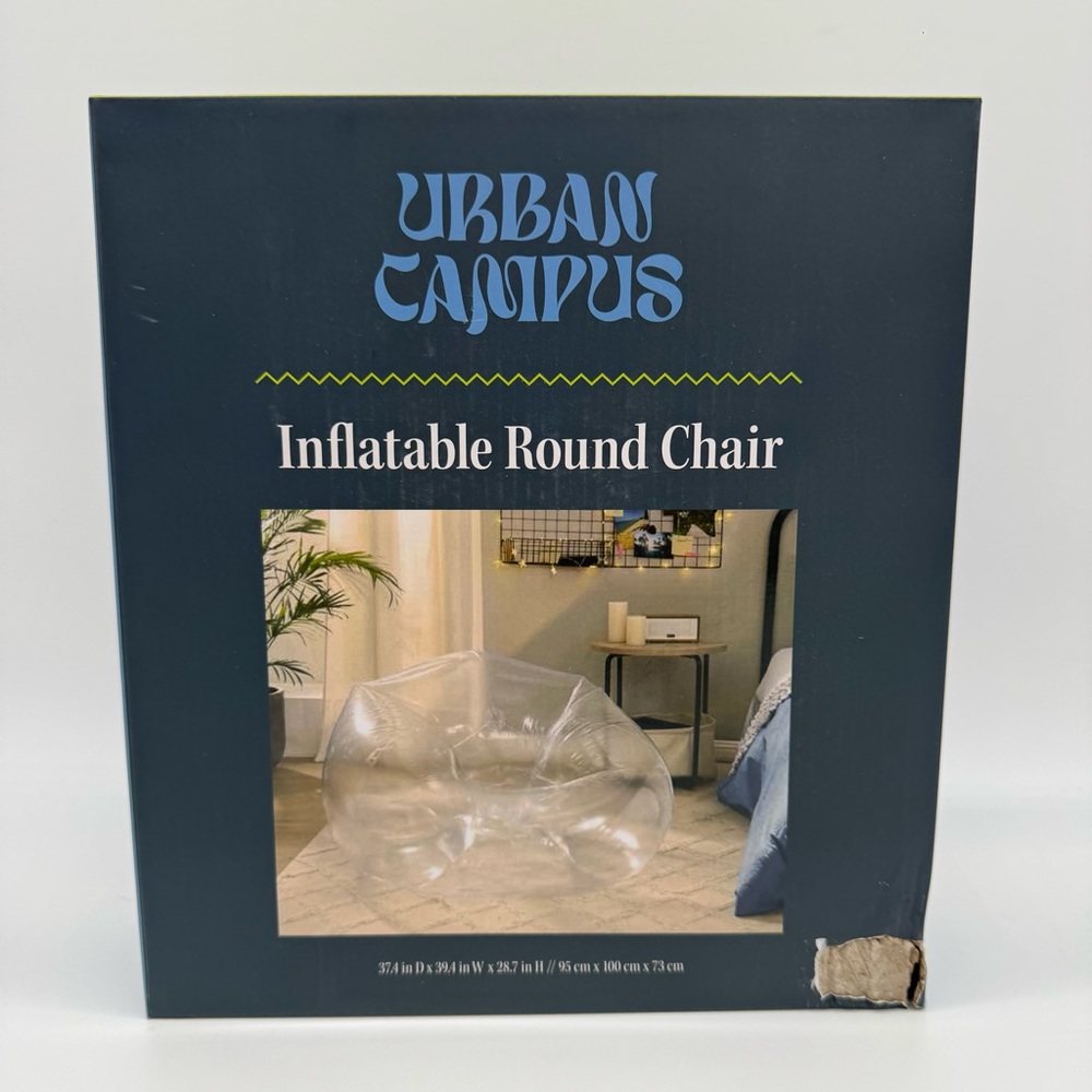 Urban Campus Inflatable Round Chair *Damaged Box* No product Issues